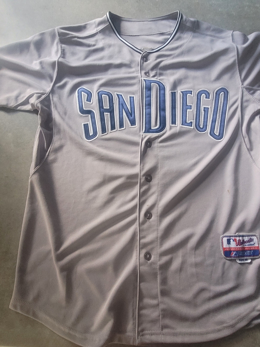 Majestic San Diego Padres Away Grey Baseball Jersey Mat LATOS NUMBER 38
